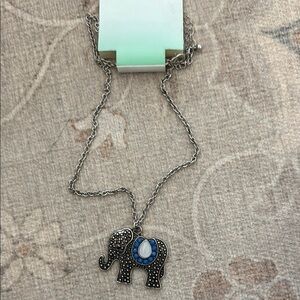 NWT Silver Elephant Pendant Necklace